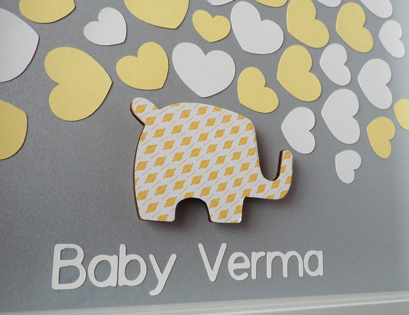 baby shower guestbook alternative - elephant