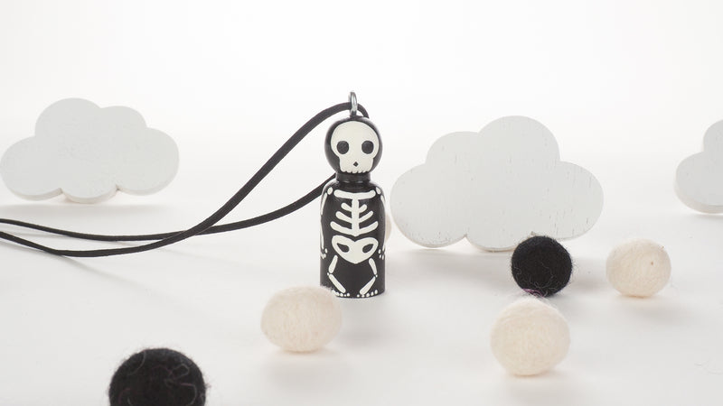 Glow-in-the-Dark - Personalized Peg Doll Necklace and Ornament