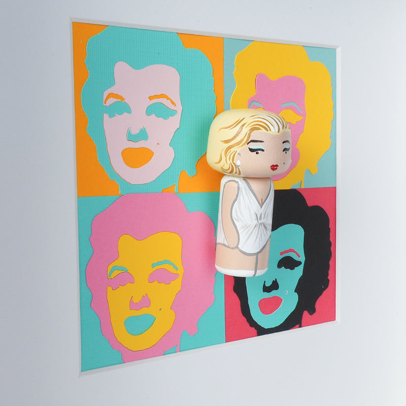Andy Warhol -Shot Marilyns Mini Kokeshi (Limited Edition)