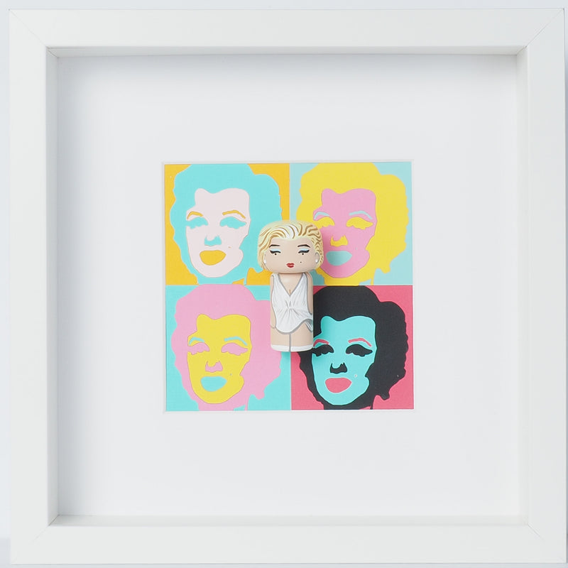 Andy Warhol -Shot Marilyns Mini Kokeshi (Limited Edition)