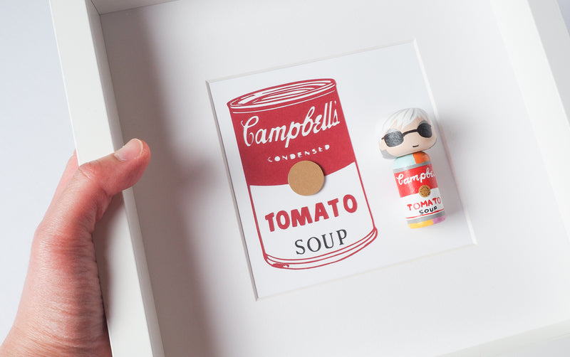 Andy Warhol -Campbell Soup Mini Kokeshi (Limited Edition)