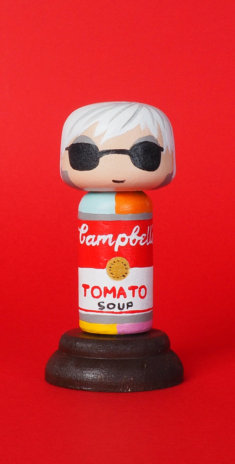 Andy Warhol -Campbell Soup Mini Kokeshi (Limited Edition)