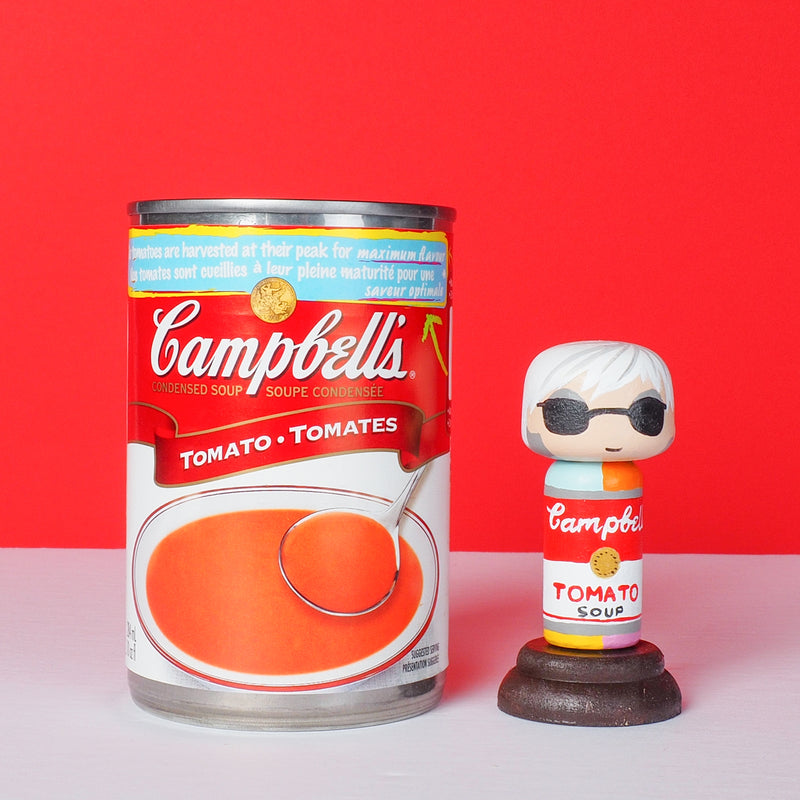 Andy Warhol -Campbell Soup Mini Kokeshi (Limited Edition)