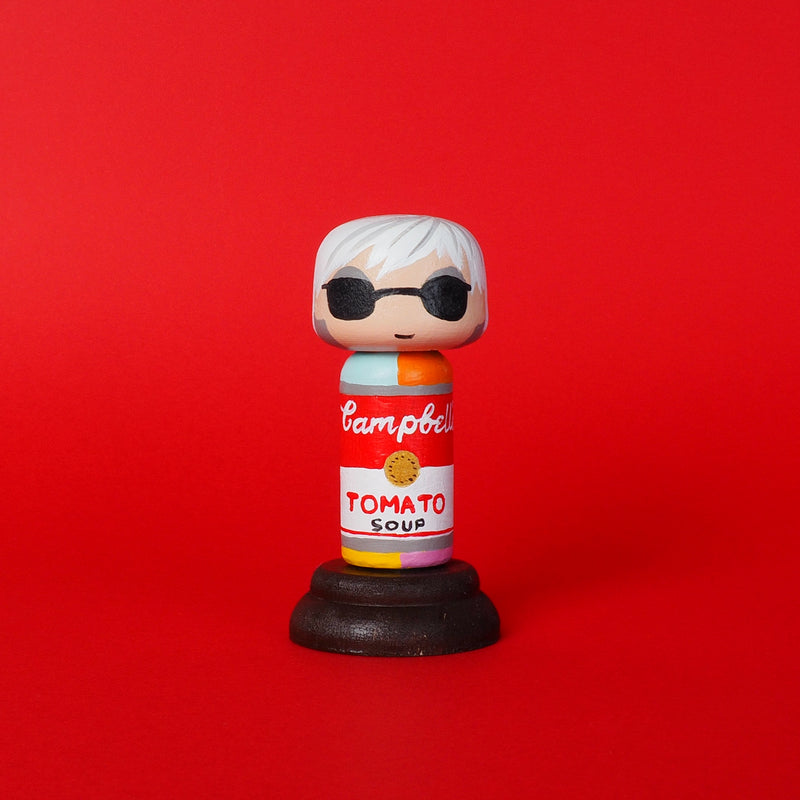 Andy Warhol -Campbell Soup Mini Kokeshi (Limited Edition)