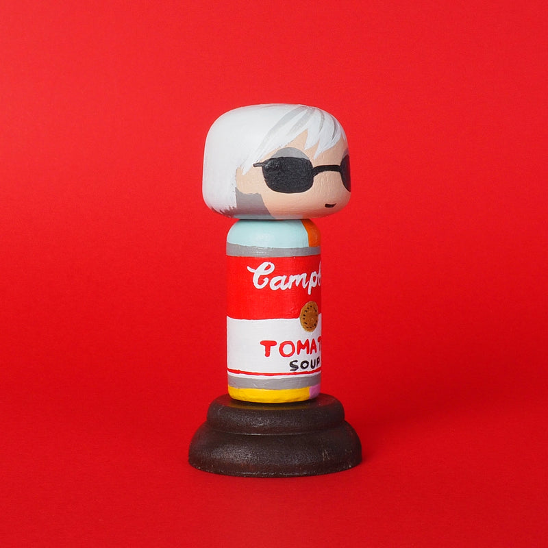 Andy Warhol -Campbell Soup Mini Kokeshi (Limited Edition)