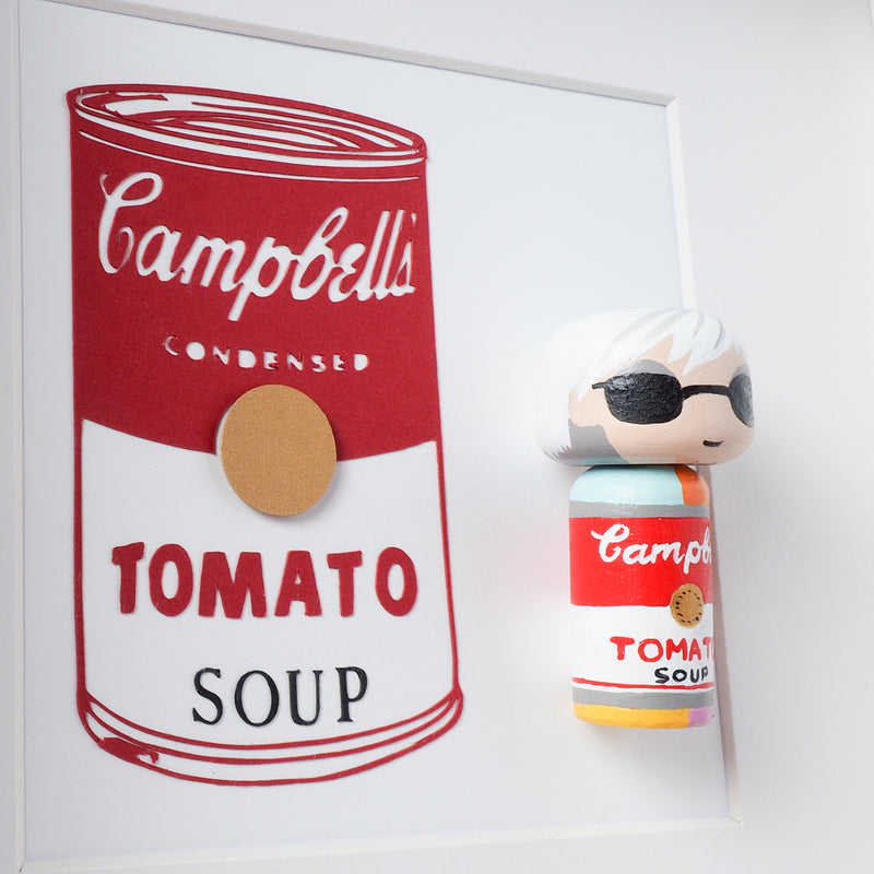 Andy Warhol -Campbell Soup Mini Kokeshi (Limited Edition)