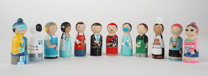 Occupational gift - Astronaut Peg Dolls