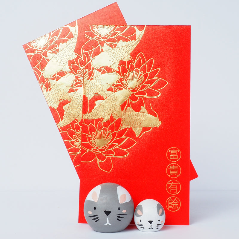 Lunar New Year - Year of the Rat Kokeshi Dolls