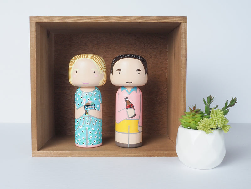Anniversary Gift - Customized Family Portrait Kokeshi Dolls