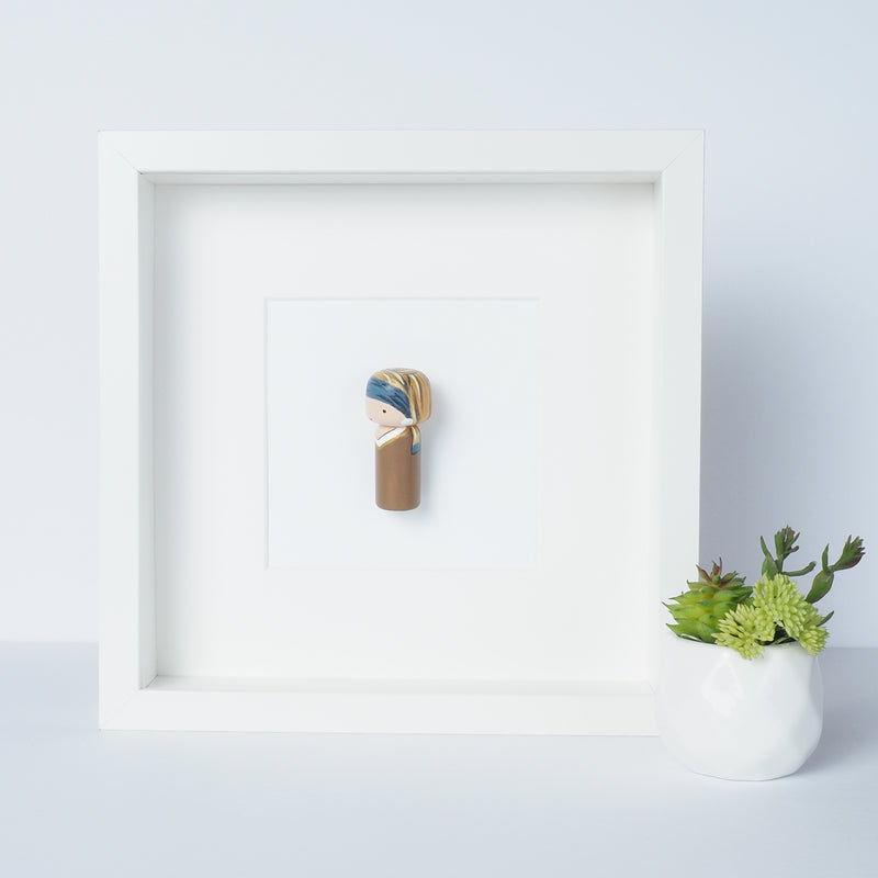 Girl with a Pearl Earring - Mini Kokeshi - Johannes Vermeer (Limited Edition)