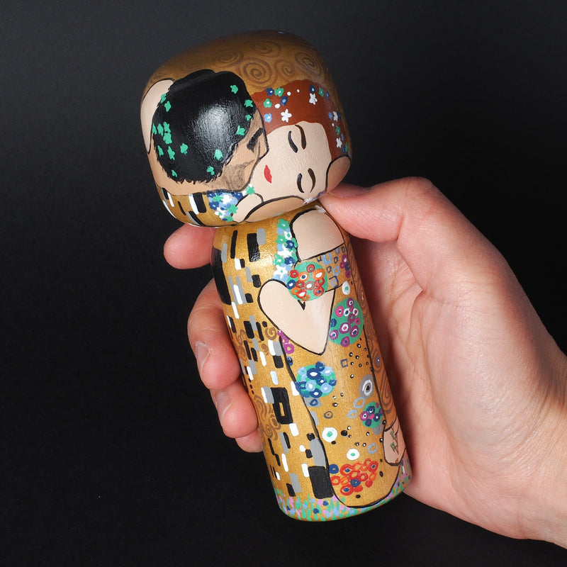 Klimt Large Kokeshi - The Kiss (Limited Edition)