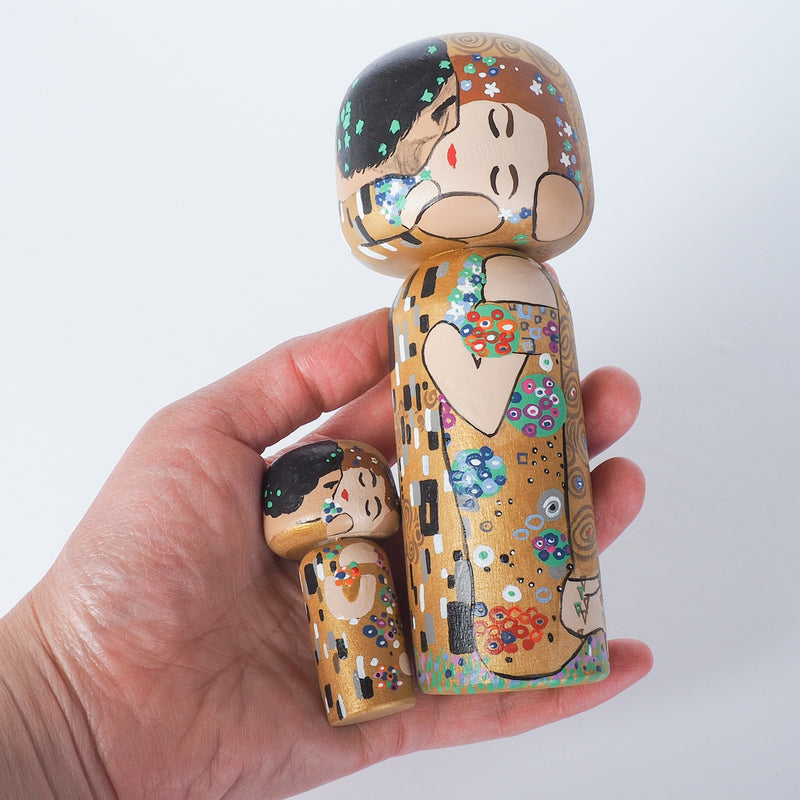 Klimt Large Kokeshi - The Kiss (Limited Edition)