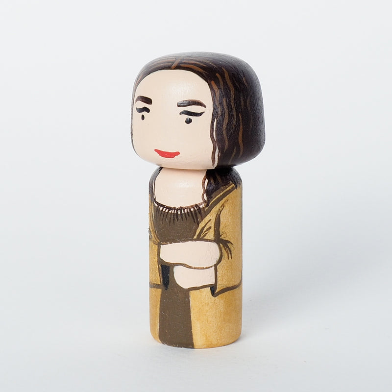 Mona Lisa Mini Kokeshi - Leonardo Da Vinci (Limited Edition)