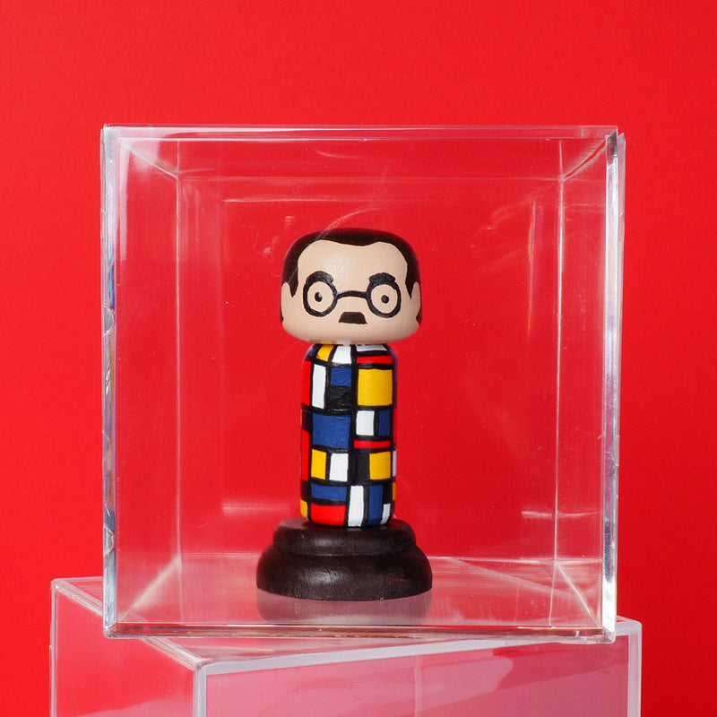 Piet Mondrian - Mini Kokeshi (Limited Edition)