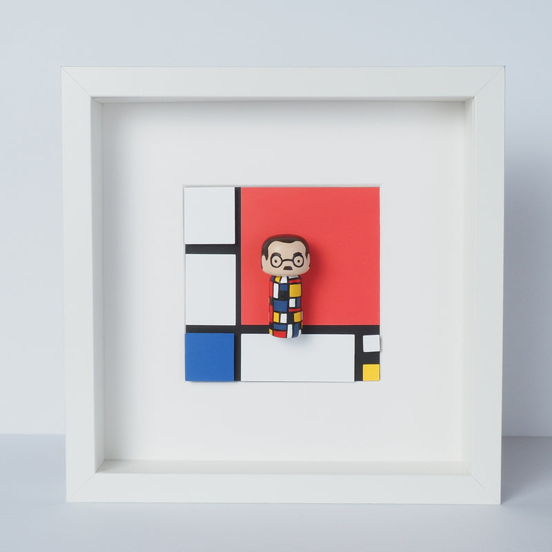 Piet Mondrian - Mini Kokeshi (Limited Edition)
