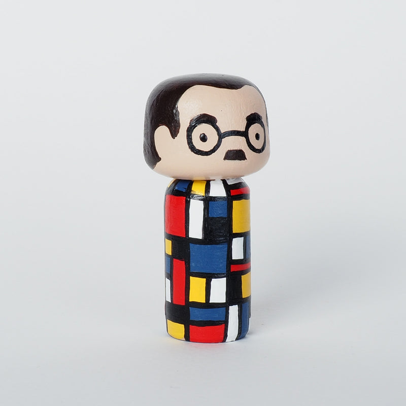Piet Mondrian - Mini Kokeshi (Limited Edition)