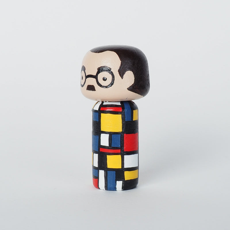 Piet Mondrian - Mini Kokeshi (Limited Edition)