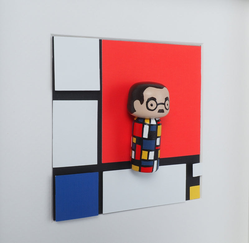 Piet Mondrian - Mini Kokeshi (Limited Edition)
