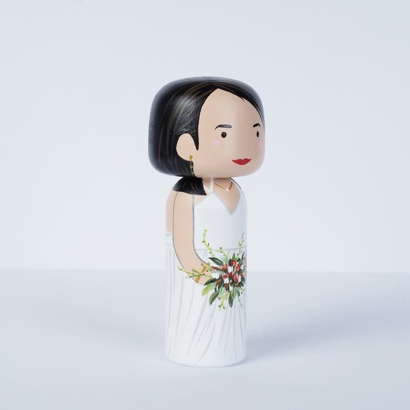 wedding portrait kokeshi dolls
