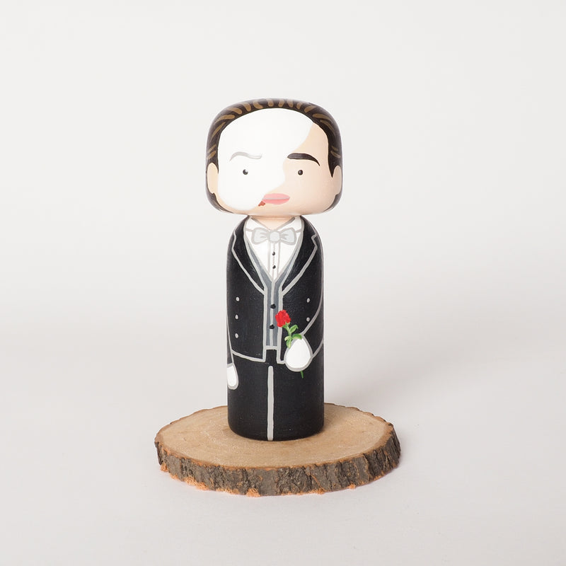 Phantom of the Opera.  Hand-painted custom Kokeshi dolls!  Give something unique and personalized.  Customize your family, friends, favourite theatre character, Movies and TV shows characters, or celebrity on Kokeshi dolls!  They are hand-painted with love that show the uniqueness of each individual. 