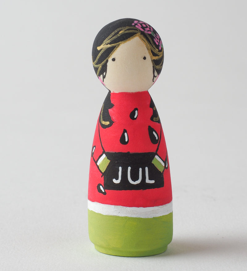 Birthday Peg Dolls.  Give something unique and personalized for birthday girl or boy. Custom peg dolls of your family, friends, or colleagues! They are hand-painted that show the uniqueness of each individual with their birthday months. This will definitely touch the heart and bring smiles. 