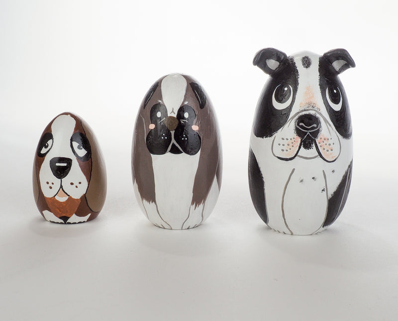 Chow Chow Dog Peg Dolls – Unique pet portrait for pet owners