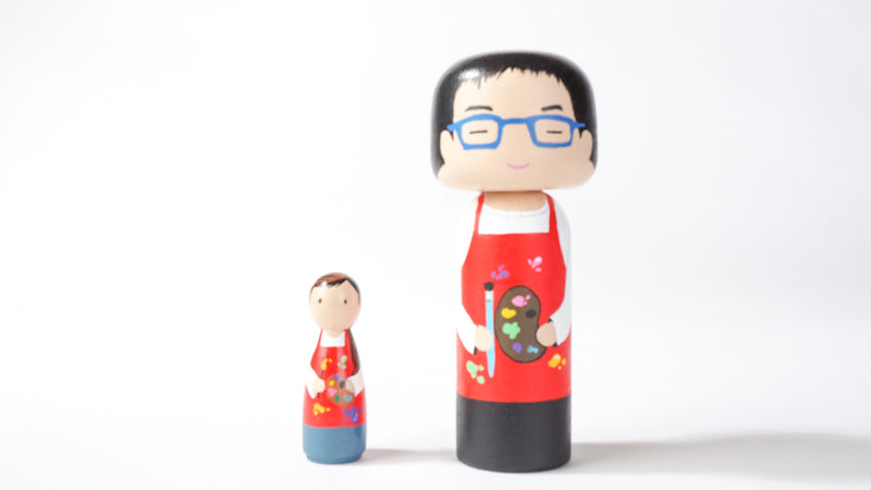 Introducing our new hobby and occupational Kokeshi dolls!  Give something unique and personalized.  Customize a hobby or occupation of your family, friends, or colleagues on Kokeshi dolls!  They are hand-painted with love that show the uniqueness of each individual. 