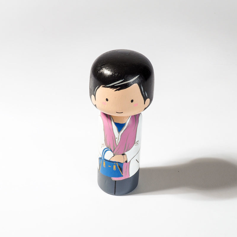 Introducing our new family portrait Kokeshi dolls!  Give something unique and personalized.  Customize your family or friends on Kokeshi dolls!  They are hand-painted with love that show the uniqueness of each individual.   This will definitely touch the heart and bring smiles of your special someone.  These are great for birthdays, Christmas, anniversary, parent's gifts, grandparent’s gifts, retirement, graduations, colleague’s going away gift, or any other occasions.