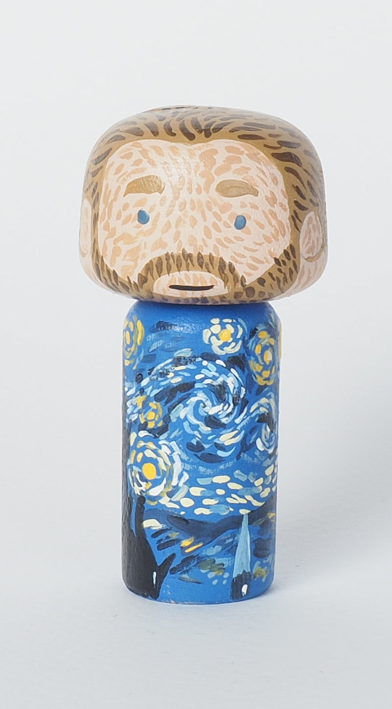 Van Gogh Mini Kokeshi - The Starry Night (Limited Edition)