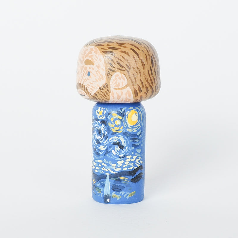 Van Gogh Mini Kokeshi - The Starry Night (Limited Edition)