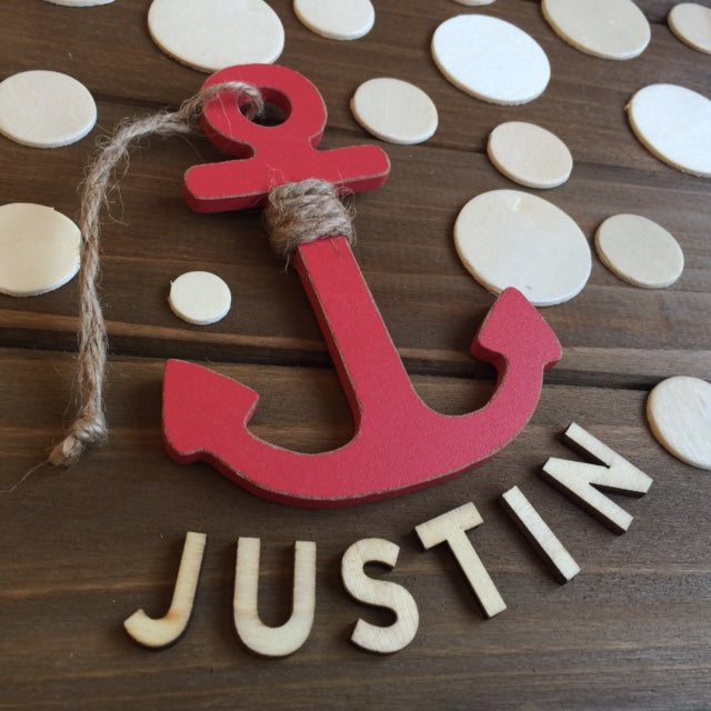 Wooden Nautical Guest book Alternative and Kid's Decor