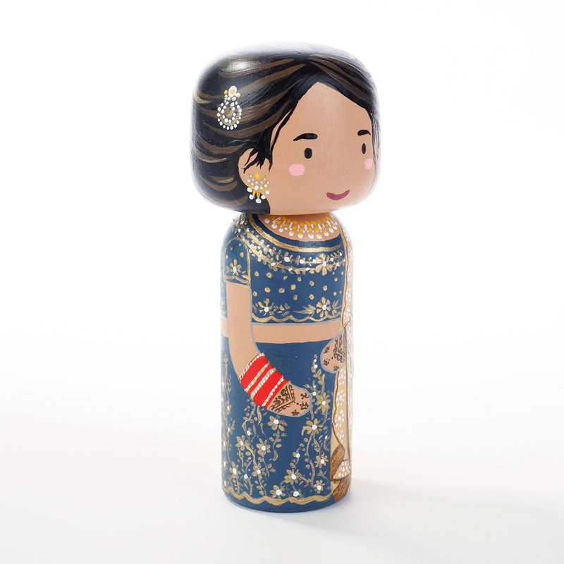 Indian Wedding Kokeshi Dolls