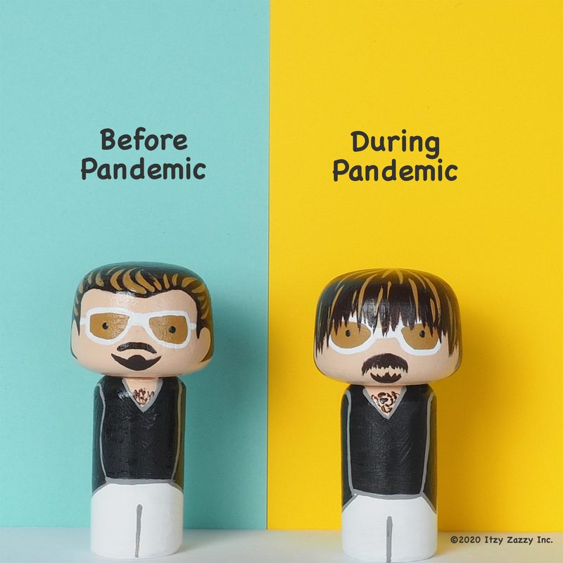 pandemic 2020 custom family peg doll
